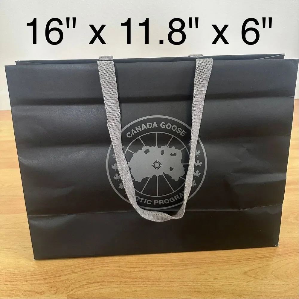 Canada Goose Paper Shopping Bag - black large, 16